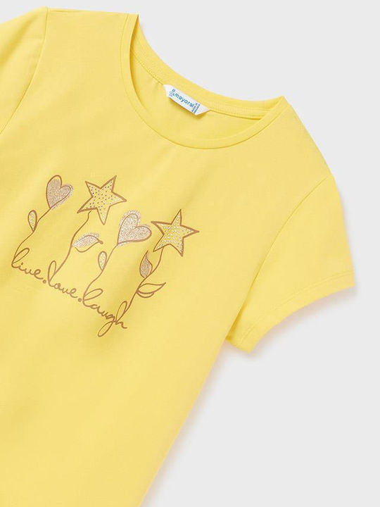 Mayoral Kids Blouse Short Sleeve Yellow