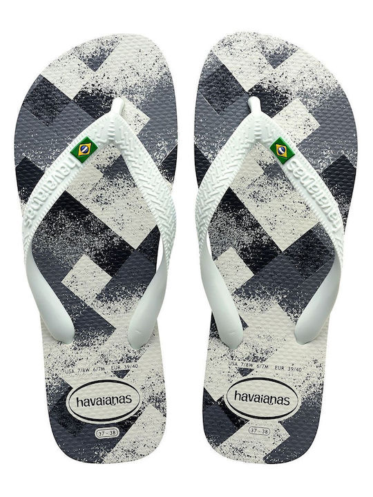 Havaianas Brasil Fresh Herren-Badesandalen Weiß