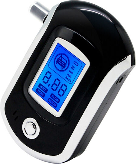 Tragbares Messgerät mit LCD-Bildschirm & 5 Mundstücke 11x7x3cm Digitale Alkoholtester
