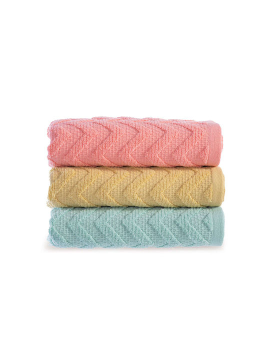 Nef-Nef Homeware Badehandtuch Gilian 70x140εκ. Gelb Gewicht 550gr/m²