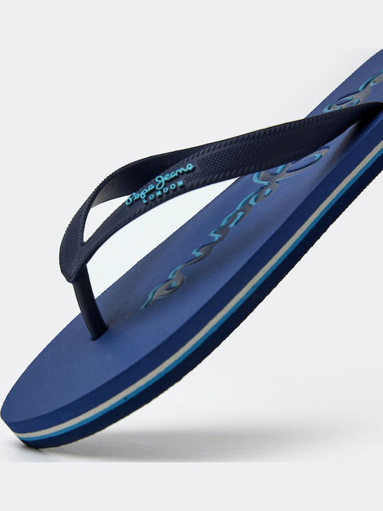 Bay Beach Men's Flip Flops Blue