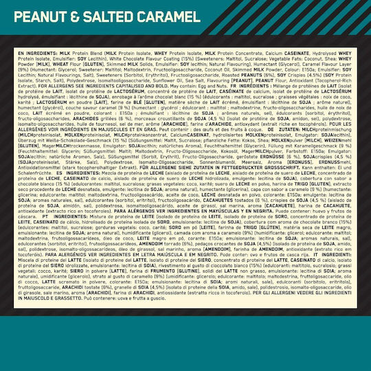 Optimum Nutrition Whipped Bars with 20gr Protein & Flavor Salted Peanut Caramel 10x60gr