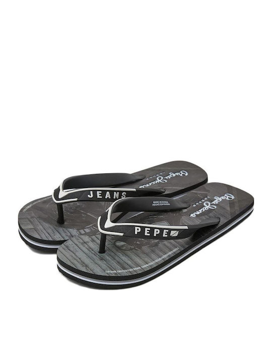 Pool Motorbike Men's Flip Flops Black