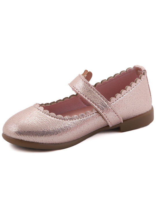 Marikelly Kids Ballerinas with Hoop & Loop Closure Pink