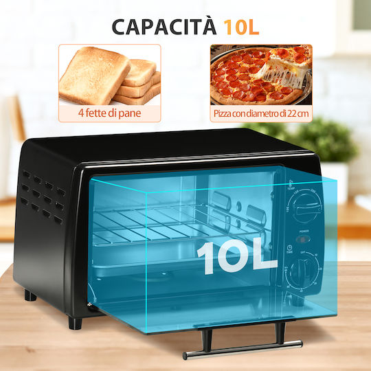 HomCom Electric Countertop Oven 10lt without Burners