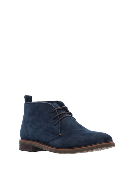 .kalt Men's Suede Boots Blue