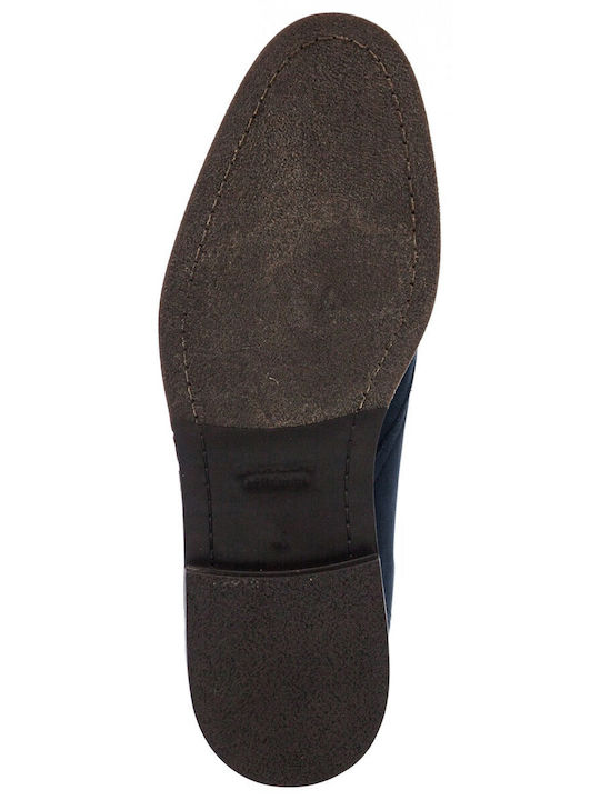 22-161-3 Wildleder Herrenstiefel Blau