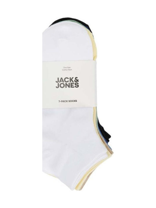Jack & Jones Ανδρικές Μονόχρωμες Κάλτσες Πολύχρωμες 7Pack Jack & Jones Ανδρικές Μονόχρωμες Κάλτσες Πολύχρωμες 7Pack