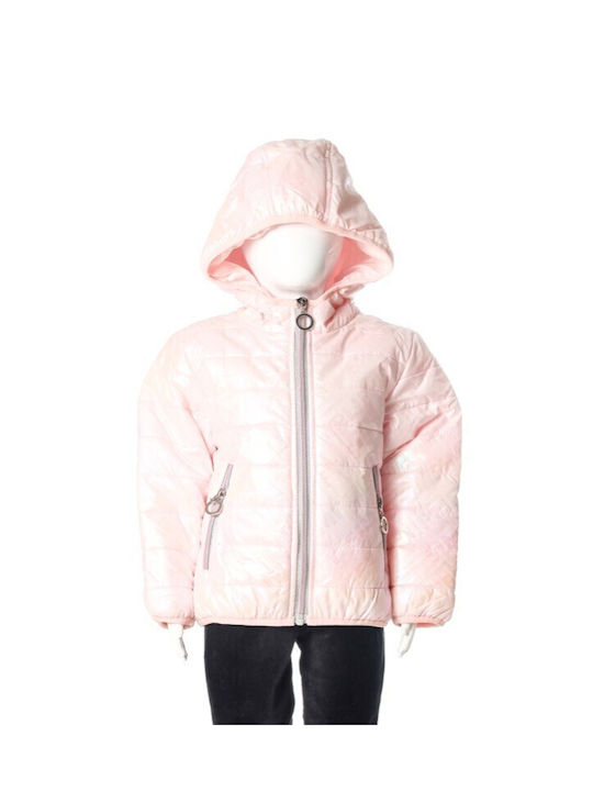 Joyce Kinderjacke Kurz mit Kapuze Rosa