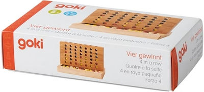 Goki Brettspiel Four in a Row für 2 Spieler 5+ Jahre 23790 HS035