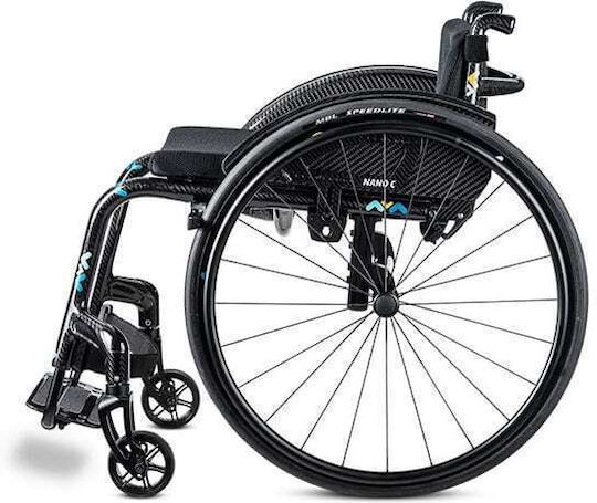 Meyra Nano C 1.158 Elektrisch Licht Typ Rollstuhl 44cm 1.158 Schwarz