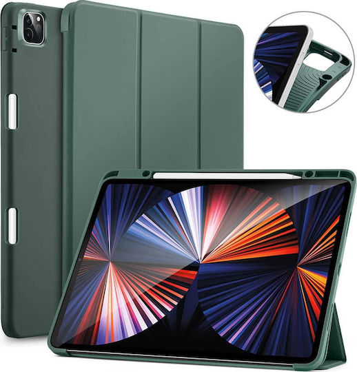 ESR Rebound Flip Cover Δερματίνης / Σιλικόνης Forest Green (iPad Pro 2021 12.9")