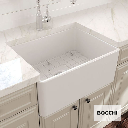 Bocchi 1137-301 Επικαθήμενος Πορσελάνινος Σατινέ Μ61xΠ46cm Λευκός Bocchi 1137-301 Επικαθήμενος Πορσελάνινος Σατινέ Μ61xΠ46cm Λευκός