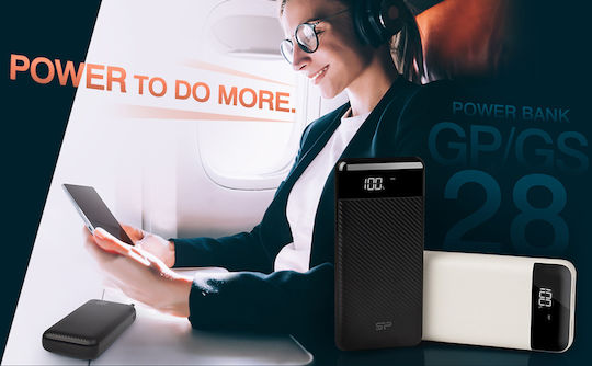 Silicon Power GS28 Power Bank 20000mAh mit 2 USB-A Anschlüssen Weiß