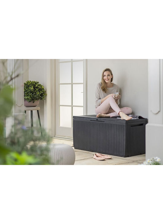 Keter Outdoor Storage Box Springwood 305lt Gray L123xW54xH57cm