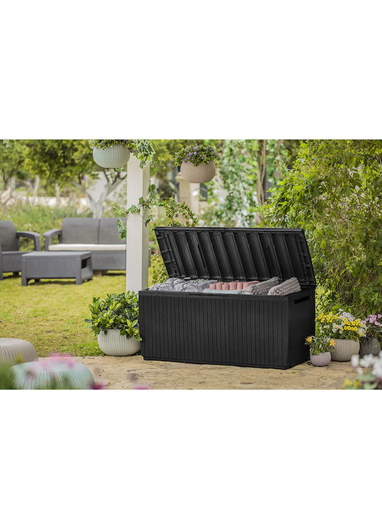 Keter Outdoor Storage Box Springwood 305lt Gray L123xW54xH57cm