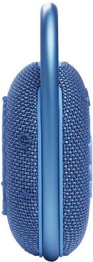 JBL Clip 4 Eco Αδιάβροχο Ηχείο Bluetooth 5W με Διάρκεια Μπαταρίας έως 10 ώρες Μπλε