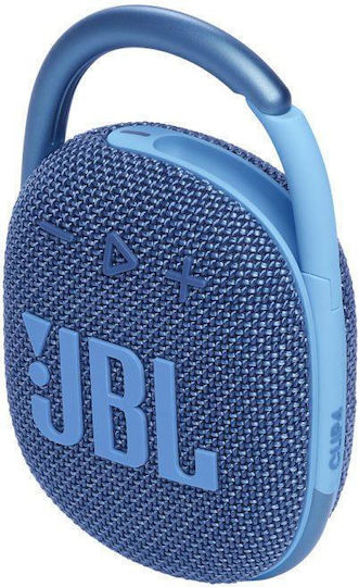 JBL Clip 4 Eco Αδιάβροχο Ηχείο Bluetooth 5W με Διάρκεια Μπαταρίας έως 10 ώρες Μπλε