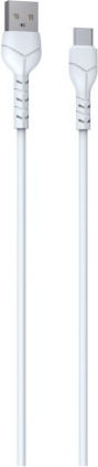 Devia Kintone EC305 USB 2.0 Cable USB-C Male - USB-A White 1m 351310 30 Pieces