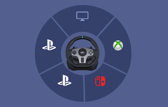 PXN PXN-V9 v1 Lenkrad mit Gangschaltung und Pedalen für PC / PS3 / PS4 / Schalter / XBOX Eins / Xbox Serie X/S