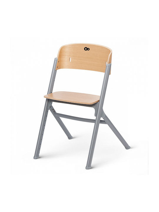 Kinderkraft Livy Καρεκλάκι Φαγητού με Ρυθμιζόμενο Ύψος Wooden/Gray