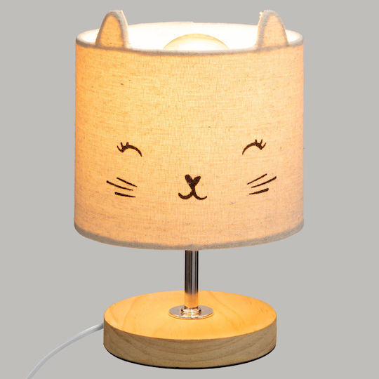Click Lampă portabilă pentru copii Kitten Alb 15x21cm