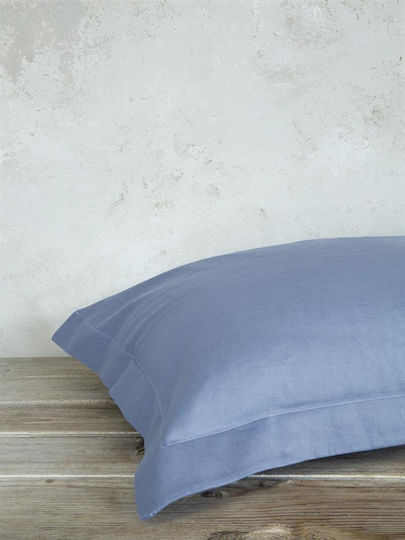 Nima Bettlaken King Size 270x280cm. Superior Denim Blue