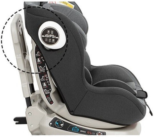 Kikka Boo Twister Sips Baby Car Seat with Isofix Black 0-25 kg