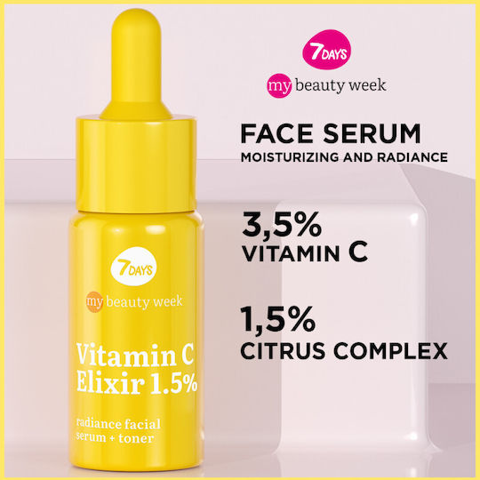 7DAYS MB Elixir Moisturizing Serum Face with Vitamin C for Detoxification & Radiance 20ml
