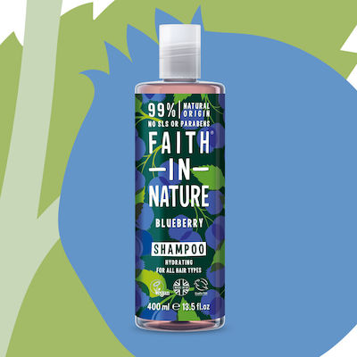 Faith in Nature Blueberry Hydrating Shampoos Hydration for All Hair Types 400ml