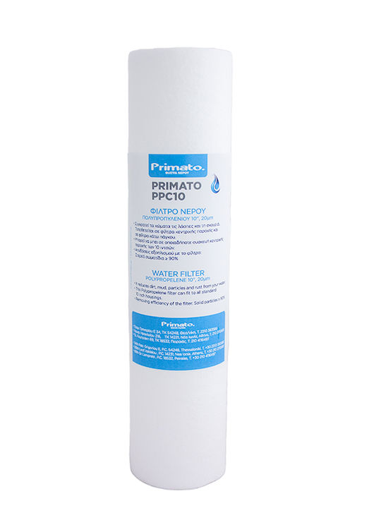 Primato Water Filter Replacement Under Sink / Central Water Filtration System made of Polypropylene 10" PPC10 50 μm