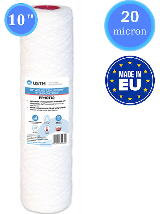 USTM Countertop and Under Sink Water Filter Replacement made of Polypropylene 10" PP 20 μm