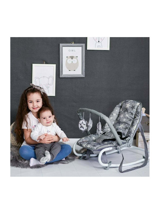 Lorelli Manual Baby Relax Eliza Mellow Roze Bear for Child up to 9kg