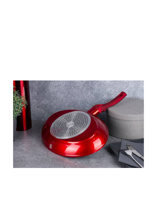 Berlinger Haus Burgundy Edition Grill made of Aluminum with Stone Coating 35cm