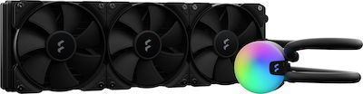 Fractal Design Lumen S36 V2 Wasserkühlung für Prozessor Dreifacher Ventilator 120mm für Sockel 1700/1200/115x mit RGB Beleuchtung