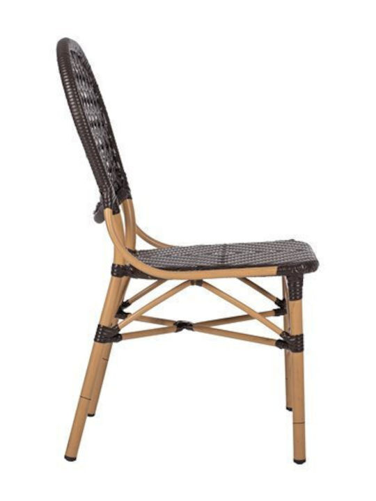 Scaun de exterior Bambus Bamboo Look Maro 47x58x95cm