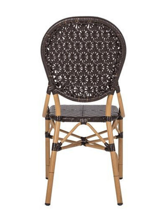 Scaun de exterior Bambus Bamboo Look Maro 47x58x95cm