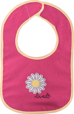 Lorelli Interlock Bib Fabric with Hoop & Loop Fastener Pink for 0 m+ 3pcs