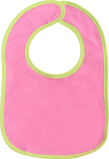 Lorelli Bib Fabric with Hoop & Loop Fastener Pink for 0 m+ 7pcs