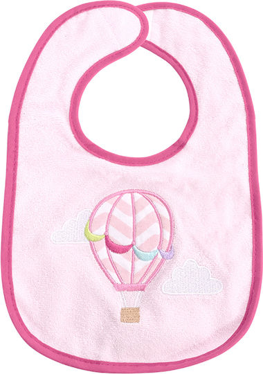 Lorelli Bib Fabric with Hoop & Loop Fastener Pink for 0 m+ 7pcs