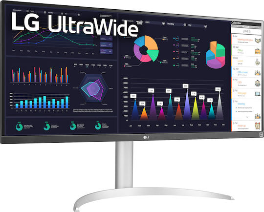 LG 34WQ650-W Ultrawide IPS HDR Monitor 34" FHD 2560x1080 mit Reaktionszeit 5ms GTG Weiß