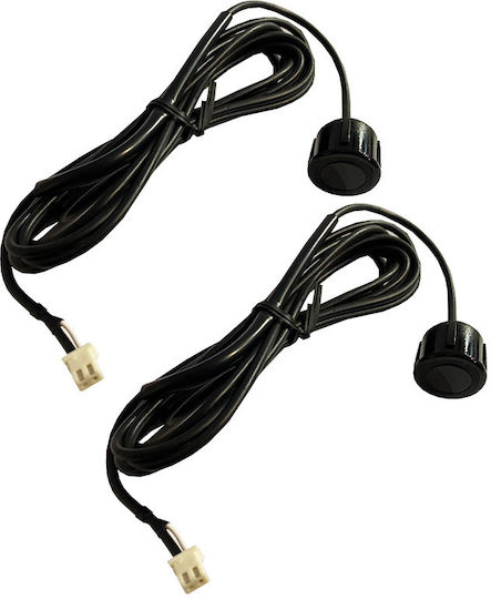 Steel Mate Car Parking System Front Wheel with Screen / Buzzer and 2 Sensors 18mm in Black Color