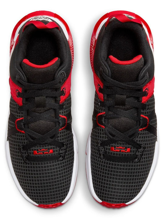 Lebron Witness 7 Low Basketball Shoes Black / University Red / White