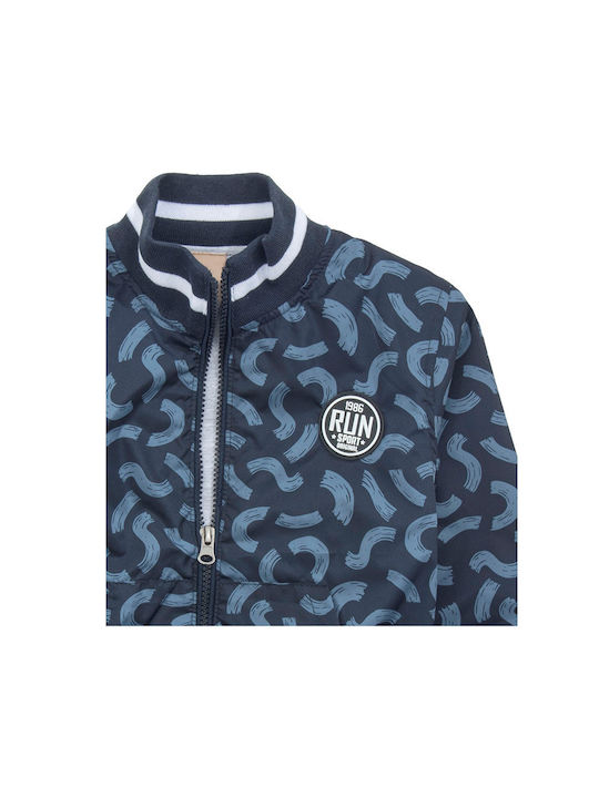 Funky Kinder-Bomberjacke Kurz Blau