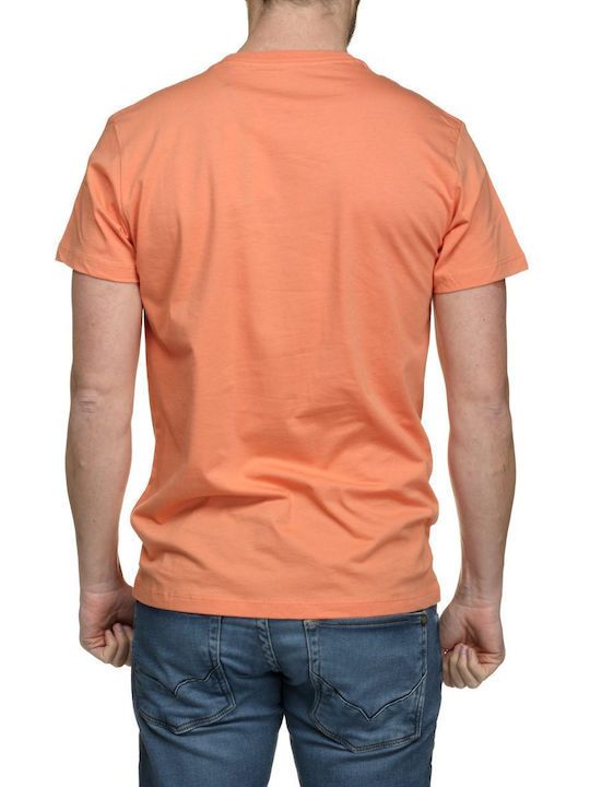 Pepe Jeans Men's T-shirt Πορτοκαλί