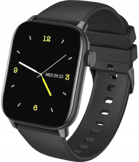 Oromed Oro Smart Fit 5 Stainless Steel Smartwatch με Παλμογράφο (Μαύρο)
