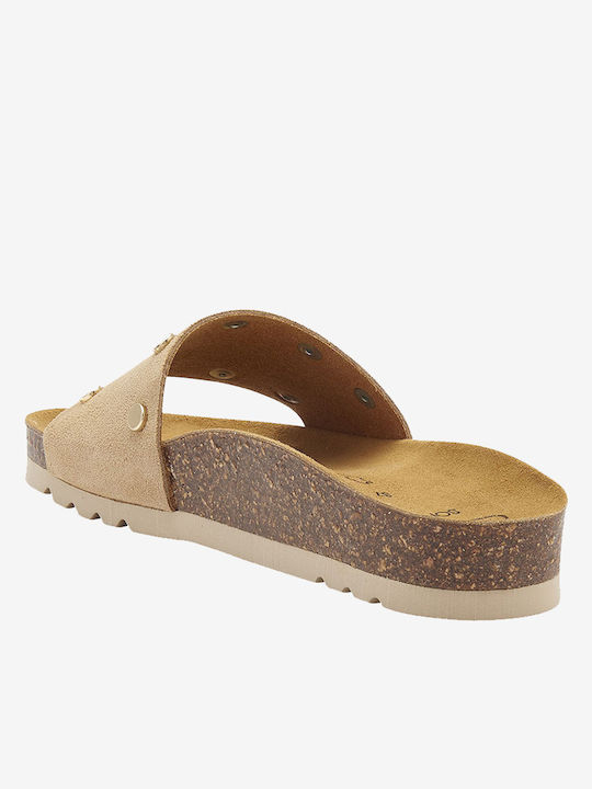 Yvette Women's Flat Sandals Anatomic in Beige Color