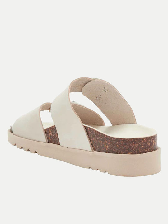 Ambre Sandale Casual Damă Anatomici De Piele Albe