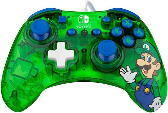 PDP Rock Candy Wired Gamepad for Switch Luigi Lime Green/Blue