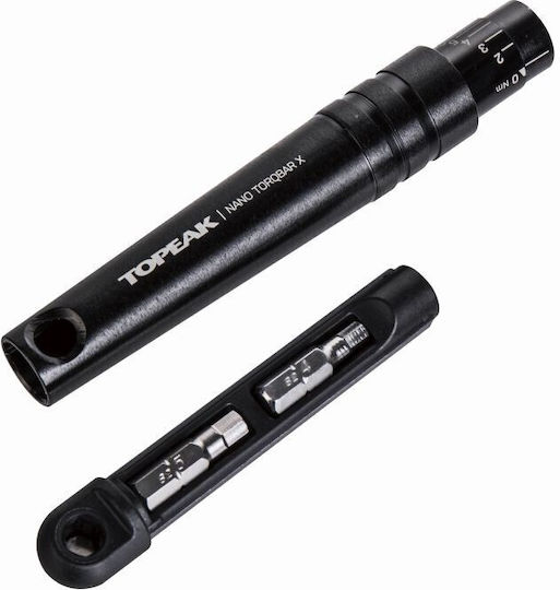 Topeak Nano TorqBar X Cheie Pentru Bicicletă Wrench 2-6Nm Cu 5 Piese De Unealtă